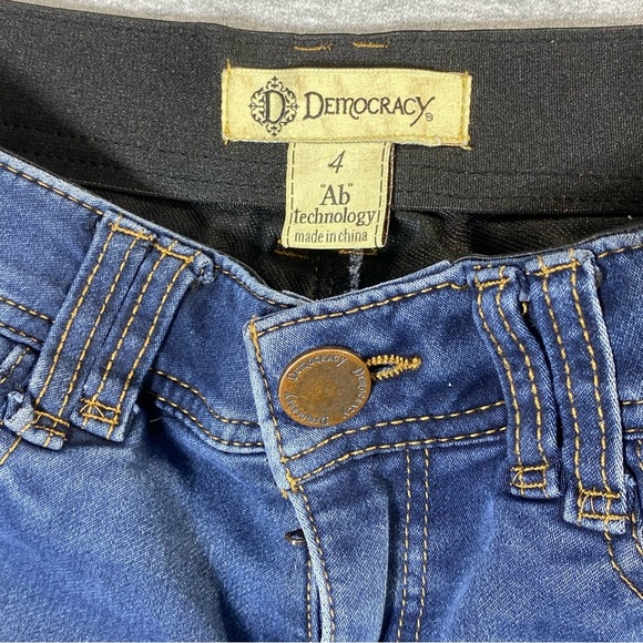 Democracy Jegging Jeans Womens 4 Blue Ab Technology Skinny Low Rise Casual Denim - Picture 4 of 14